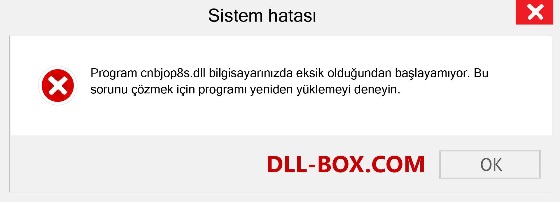 cnbjop8s.dll dosyası eksik mi? Windows 7, 8, 10 için İndirin - Windows'ta cnbjop8s dll Eksik Hatasını Düzeltin, fotoğraflar, resimler